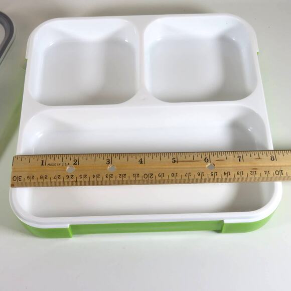 Minecraft Lunch Sandwich Bento Box Food Storage Container Kids Green - Picture 15 of 16